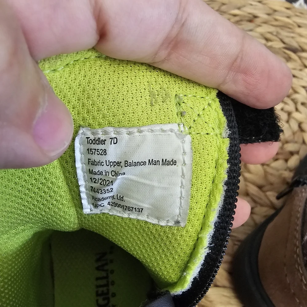Magellan Outdoors Brown and Green Toddler Boots